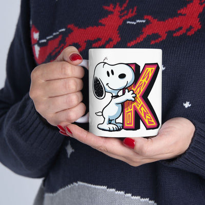 Ceramic Mug Snoopy Personalized Letters